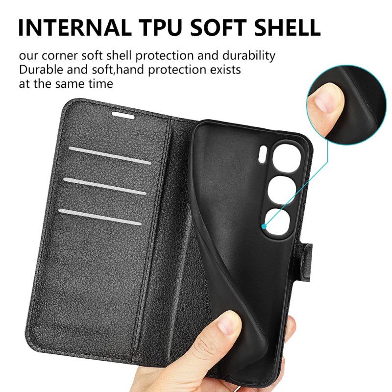 Leren Hoesje Voor Vivo V40 Lite 5g Imitatie Lychee Leer