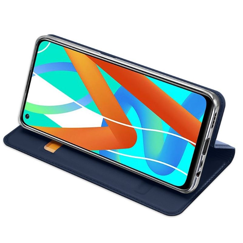 Cover voor Realme 8 5G Anti-fall Zakelijk Satijneffect