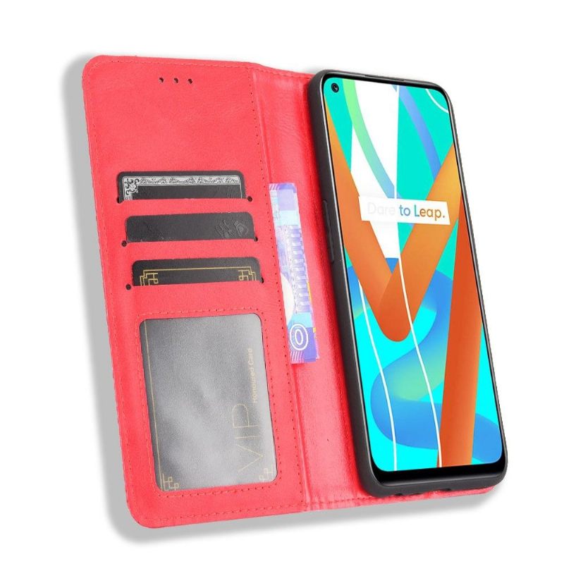 Cover voor Realme 8 5G De Lederen Stijl Cirénius