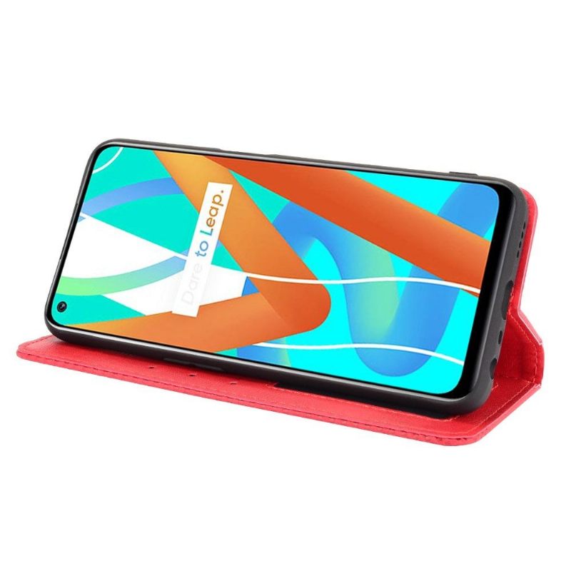 Cover voor Realme 8 5G De Lederen Stijl Cirénius