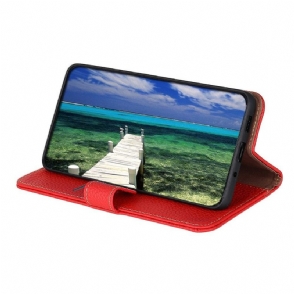 Folio-hoesje voor Realme 8 5G Khazneh Generfd Leer