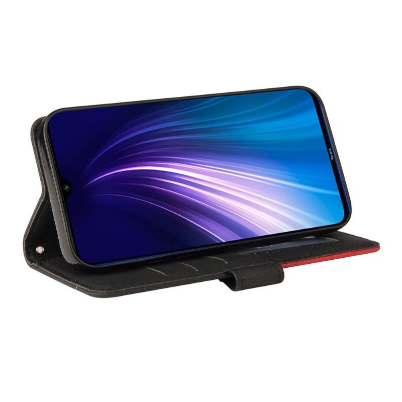 Folio-hoesje voor Xiaomi Redmi Note 8 2021 Bicolor Artistiek