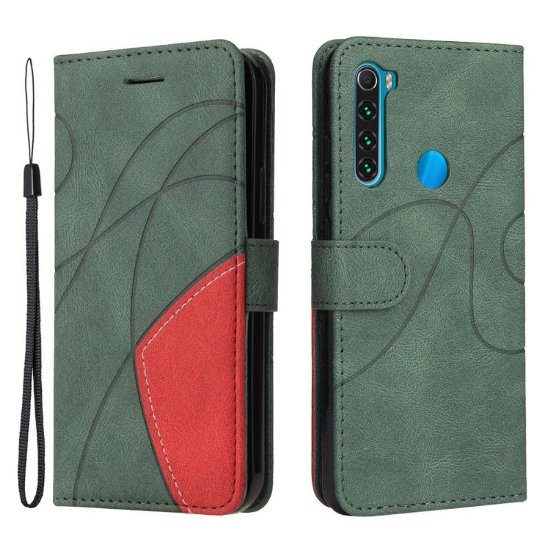 Folio-hoesje voor Xiaomi Redmi Note 8 2021 Bicolor Artistiek
