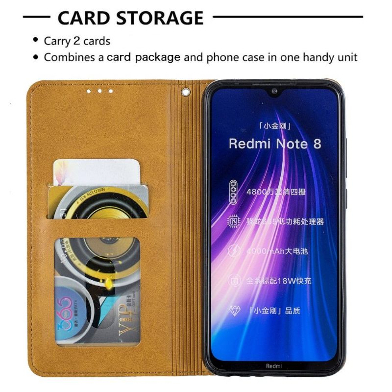 Folio-hoesje voor Xiaomi Redmi Note 8 2021 Célinia-kaarthouder