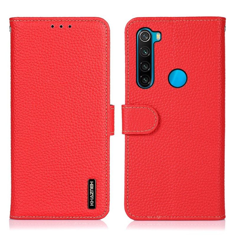 Folio-hoesje voor Xiaomi Redmi Note 8 2021 Khazneh Generfd Leer