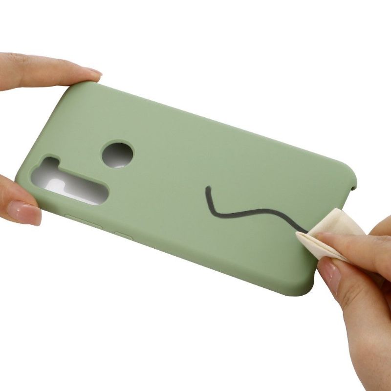 Hoesje voor Xiaomi Redmi Note 8 2021 Vloeibare Siliconen