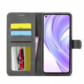 Cover voor Xiaomi Mi 11 Lite 5G NE / Mi 11 Lite / Mi 11 Lite 5G Anti-fall Folio-hoesje Ledereffect Lc.imeeke