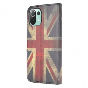 Flip Case voor Xiaomi Mi 11 Lite 5G NE / Mi 11 Lite / Mi 11 Lite 5G Vintage Engelse Vlag