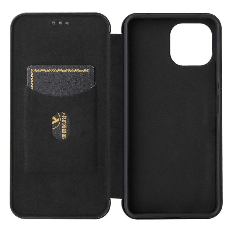 Folio-hoesje voor Xiaomi Mi 11 Lite 5G NE / Mi 11 Lite / Mi 11 Lite 5G Anti-fall Kunstleer Van Koolstofvezel