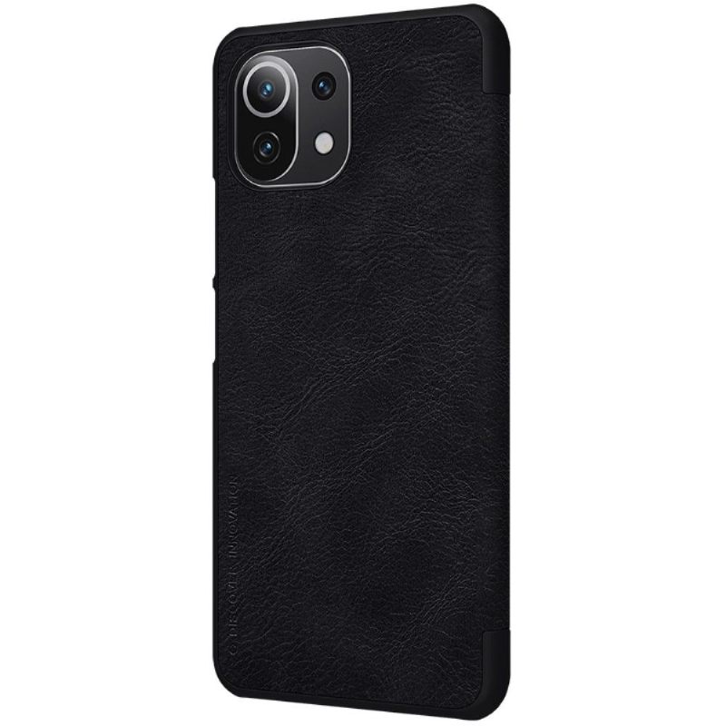 Folio-hoesje voor Xiaomi Mi 11 Lite 5G NE / Mi 11 Lite / Mi 11 Lite 5G Anti-fall Qin-serie Leereffect