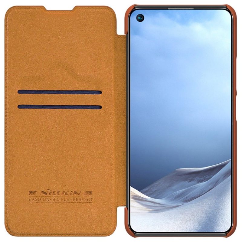 Folio-hoesje voor Xiaomi Mi 11 Lite 5G NE / Mi 11 Lite / Mi 11 Lite 5G Anti-fall Qin-serie Leereffect