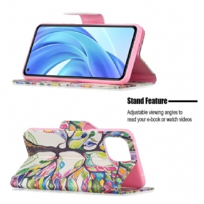 Folio-hoesje voor Xiaomi Mi 11 Lite 5G NE / Mi 11 Lite / Mi 11 Lite 5G Boomtekening