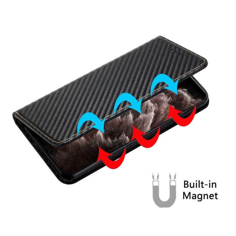 Folio-hoesje voor Xiaomi Mi 11 Lite 5G NE / Mi 11 Lite / Mi 11 Lite 5G Koolstofvezel