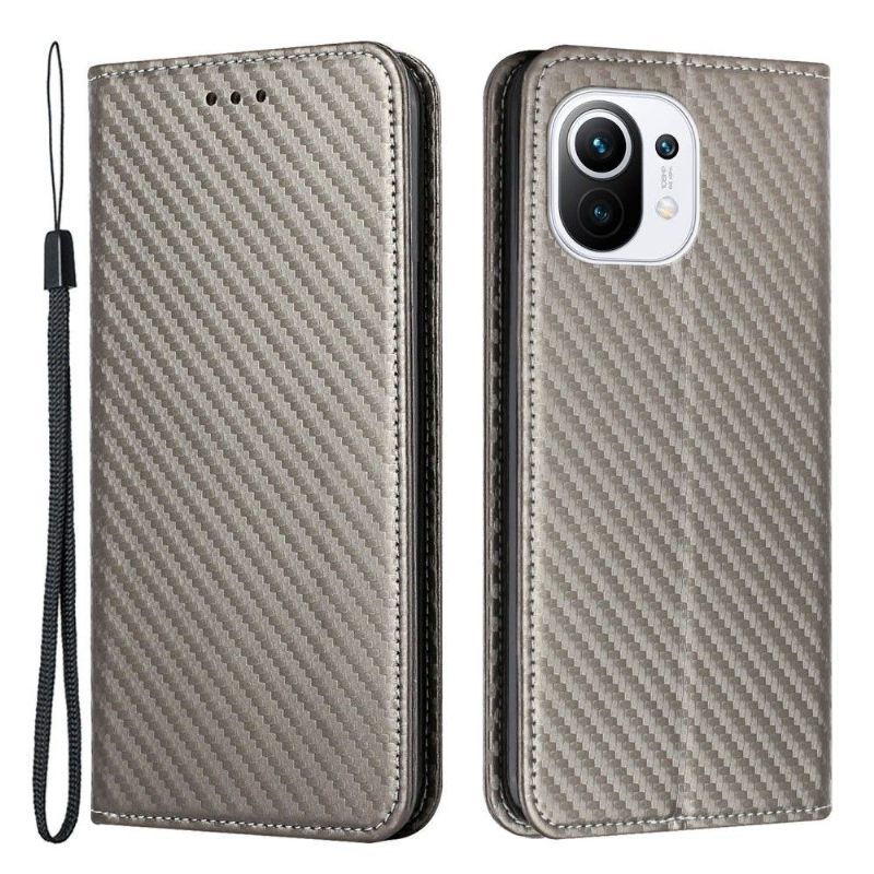 Folio-hoesje voor Xiaomi Mi 11 Lite 5G NE / Mi 11 Lite / Mi 11 Lite 5G Koolstofvezel