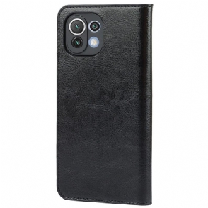Folio-hoesje voor Xiaomi Mi 11 Lite 5G NE / Mi 11 Lite / Mi 11 Lite 5G Ondersteuningsfunctie Voor Leren Kaarthouder