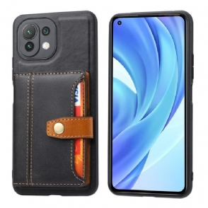 Hoesje voor Xiaomi Mi 11 Lite 5G NE / Mi 11 Lite / Mi 11 Lite 5G Ledereffect Met Meerdere Compartimenten
