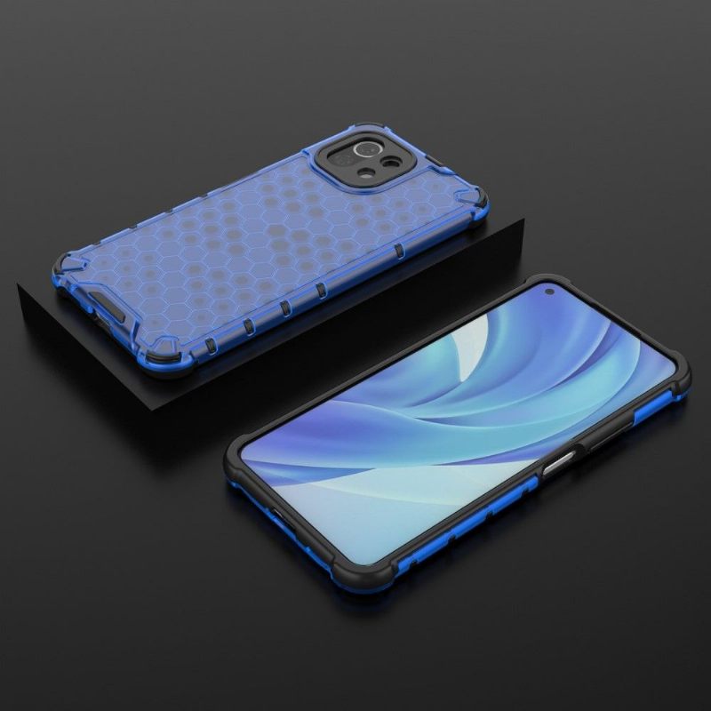 Hoesje voor Xiaomi Mi 11 Lite 5G NE / Mi 11 Lite / Mi 11 Lite 5G Met Koord Honingraatontwerp