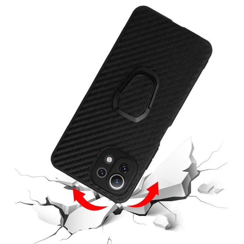 Hoesje voor Xiaomi Mi 11 Lite 5G NE / Mi 11 Lite / Mi 11 Lite 5G Ondersteuningsfunctie Voor Koolstofvezel