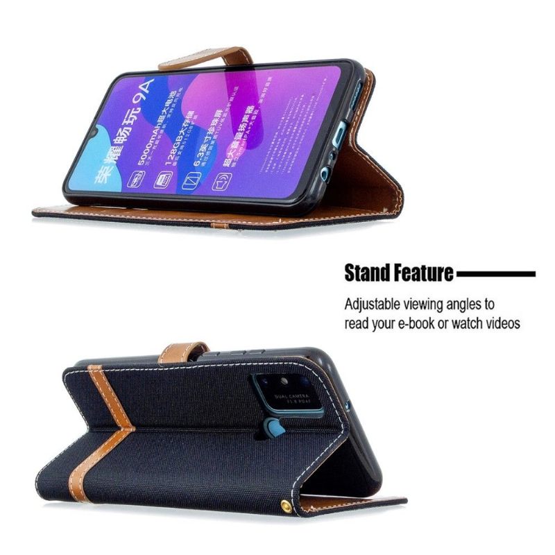 Folio-hoesje voor Honor 9A Stoffen Bekleding