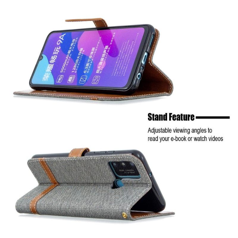 Folio-hoesje voor Honor 9A Stoffen Bekleding