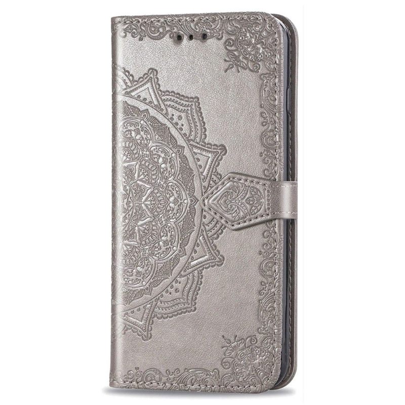 Folio-hoesje voor Xiaomi Redmi 9C Mandala Van Kunstleer Met Reliëf
