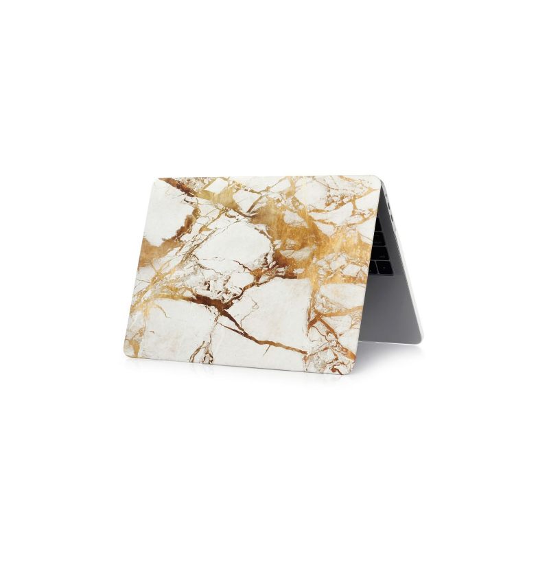 Macbook Air 13 Inch 2018 - Marmeren Harde Schaal - Goud
