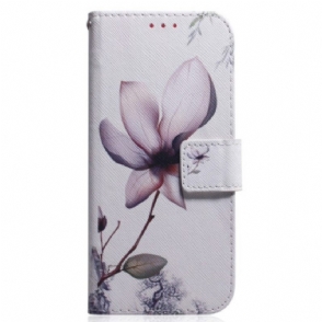 Folio-hoesje voor Realme C31 Roze Bloem
