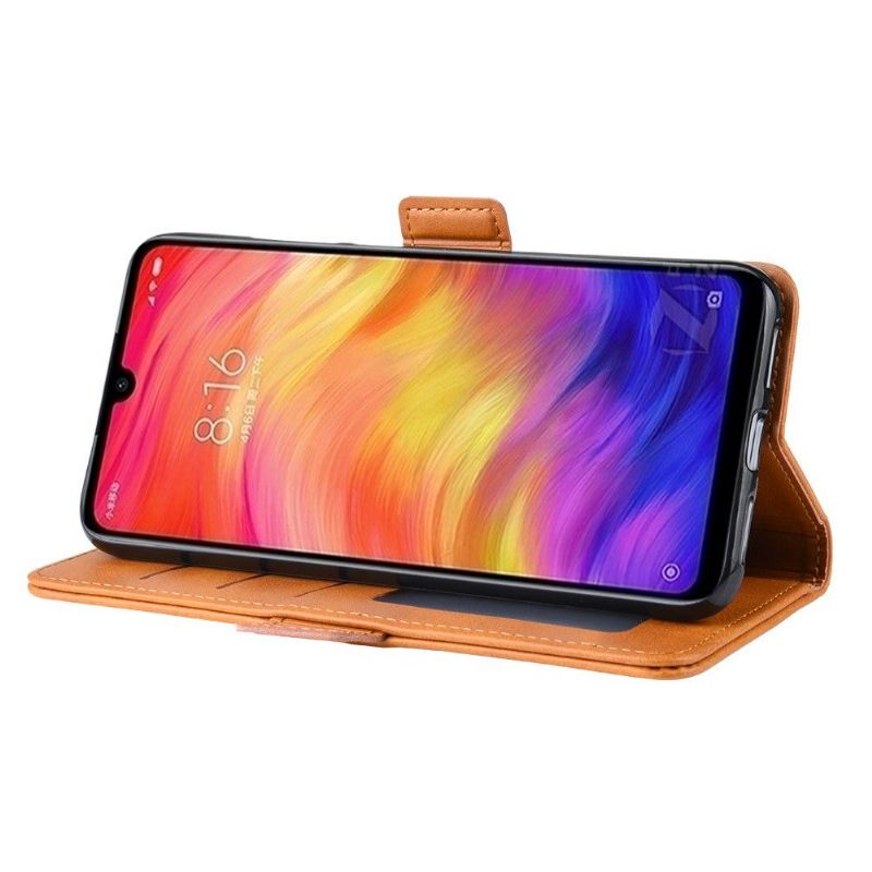 Cover voor Xiaomi Redmi Note 7 Anti-fall Portemonnee Leren Mat Lederen Hoes