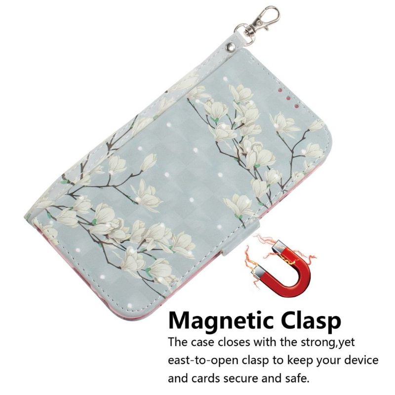 Cover voor Xiaomi Redmi Note 7 Met Ketting Bloeiende Takken