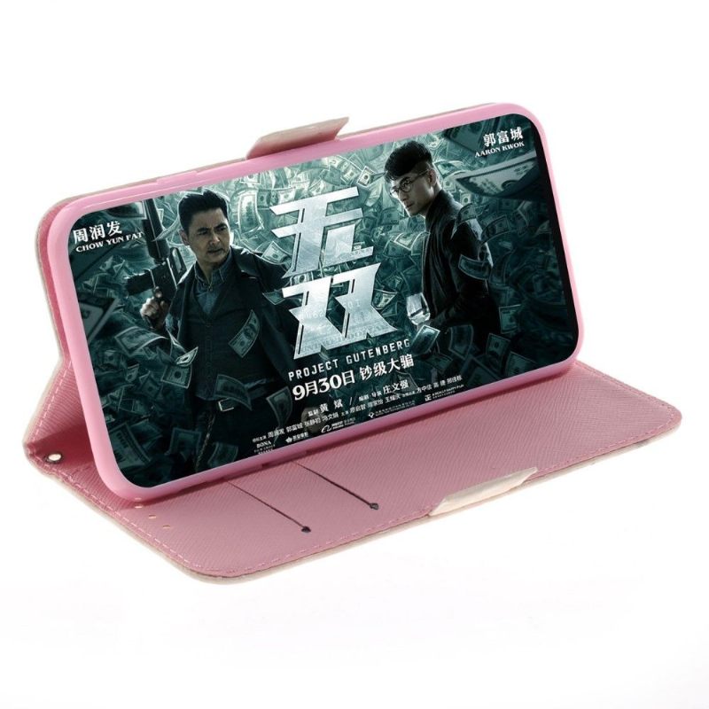 Cover voor Xiaomi Redmi Note 7 Met Ketting Bloeiende Takken