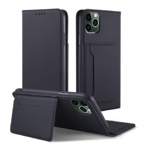 Cover voor iPhone 11 Pro Max Folio-hoesje Zachte Aanraking