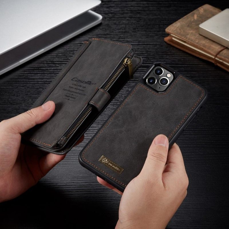 Hoesje Folio-hoesje voor iPhone 11 Pro Max Portemonnee Leren Verwijderbare Behuizing