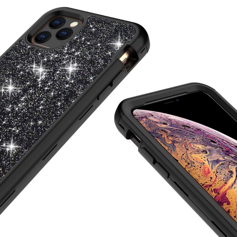 Hoesje voor iPhone 11 Pro Max Anti-fall Glitter Schokbestendige Hybrid