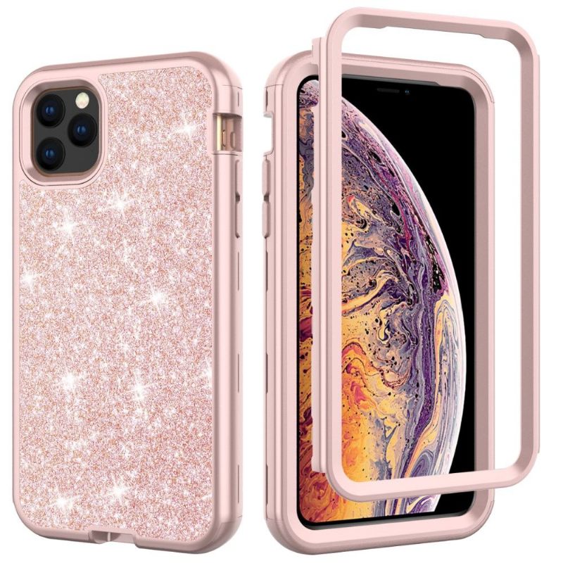 Hoesje voor iPhone 11 Pro Max Anti-fall Glitter Schokbestendige Hybrid