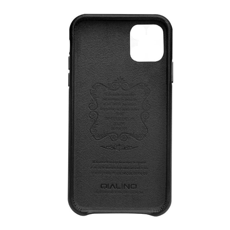 Hoesje voor iPhone 11 Pro Max Anti-fall Qialino Premium Leer