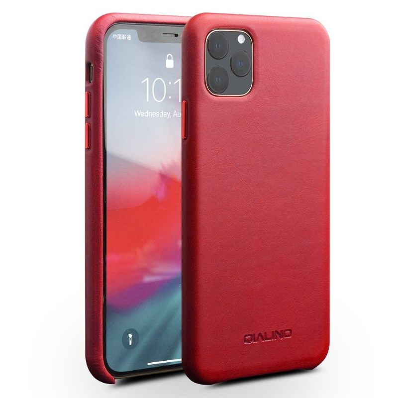 Hoesje voor iPhone 11 Pro Max Anti-fall Qialino Premium Leer