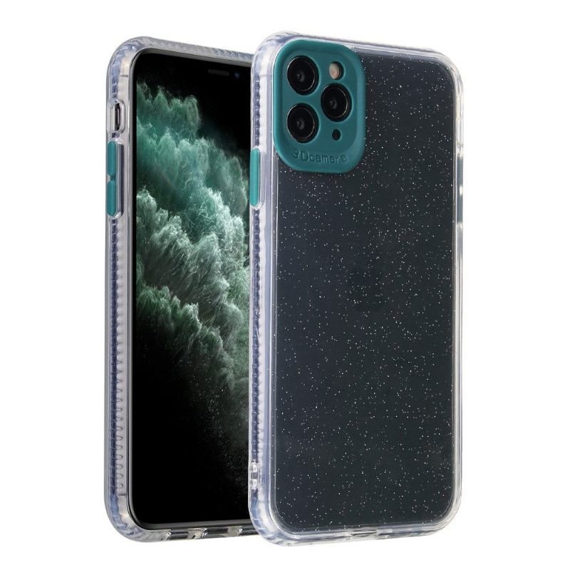 Hoesje voor iPhone 11 Pro Max Effen Glitter