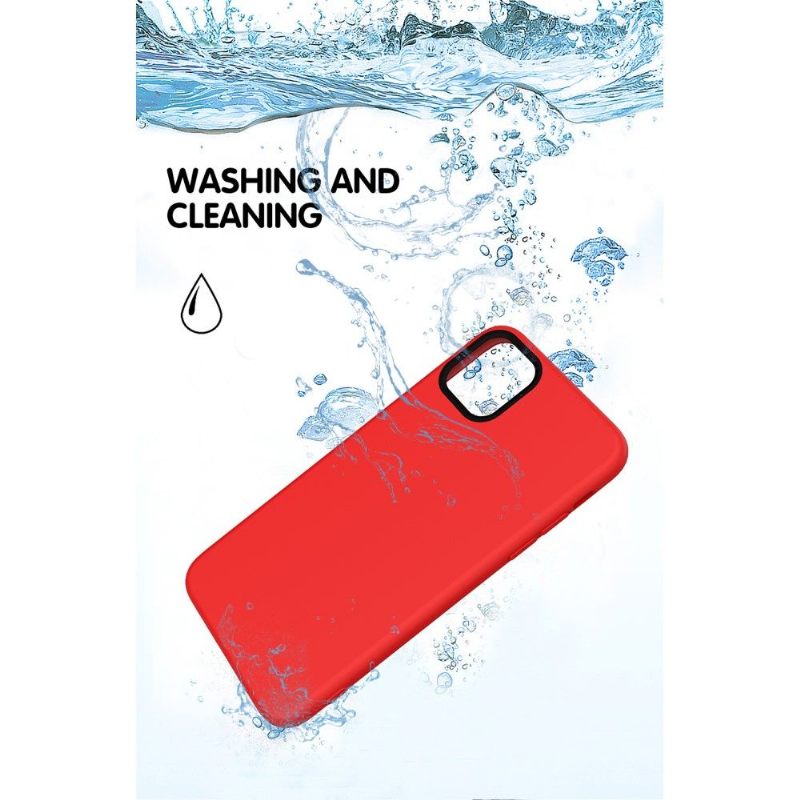 Hoesje voor iPhone 11 Pro Max Enkele Vloeibare Siliconen