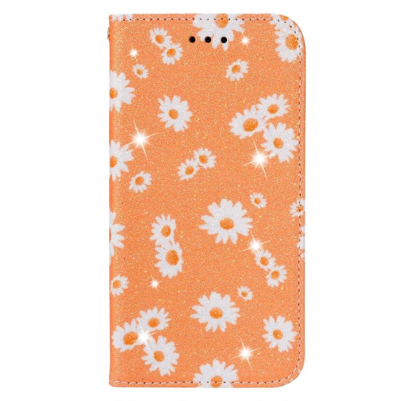 Leren Hoesje voor iPhone 11 Pro Max Bescherming Madeliefjes