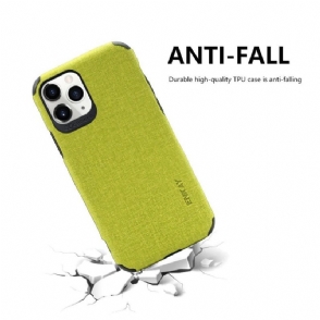 Telefoonhoesje voor iPhone 11 Pro Max Bescherming Canvaseffect + Film Van Gehard Glas