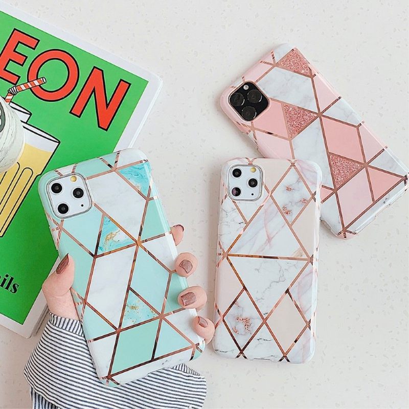 Telefoonhoesje voor iPhone 11 Pro Max Bescherming Geometrische Patronen