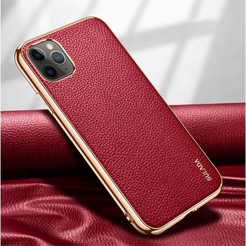 Telefoonhoesje voor iPhone 11 Pro Max Sulada Generfd Leereffect