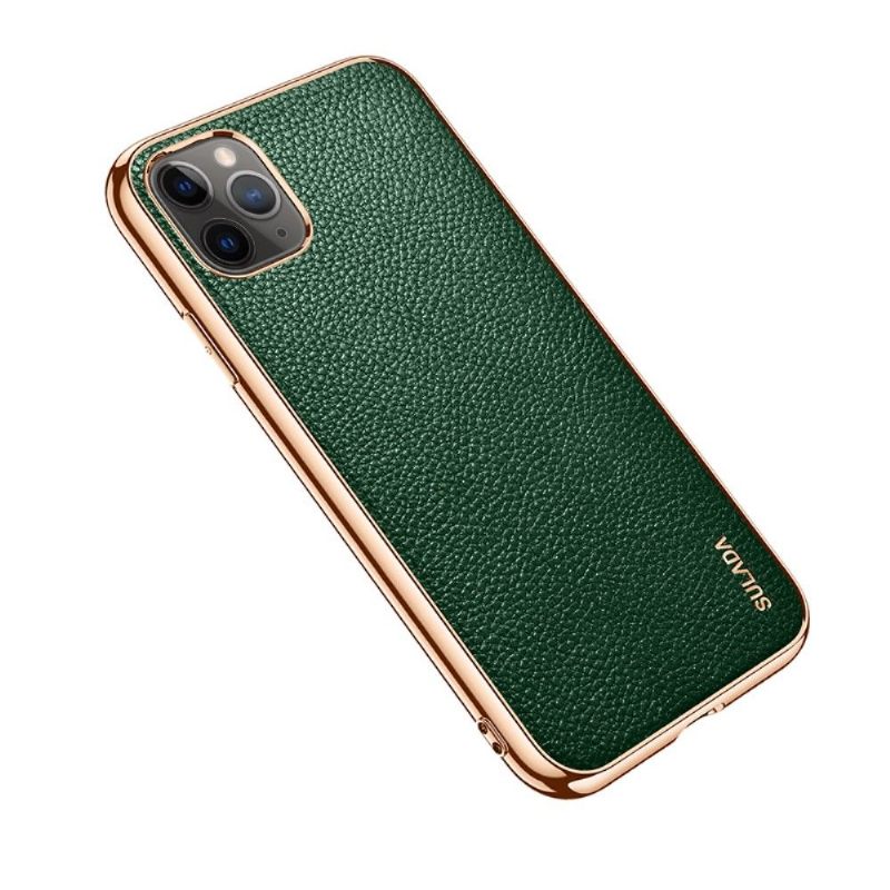 Telefoonhoesje voor iPhone 11 Pro Max Sulada Generfd Leereffect