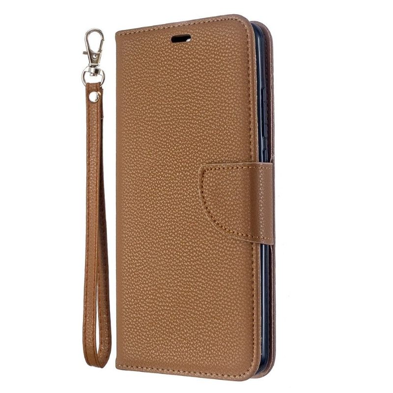 Cover voor Xiaomi Redmi Note 8 Folio-hoesje Folio Met Generfd Leereffect