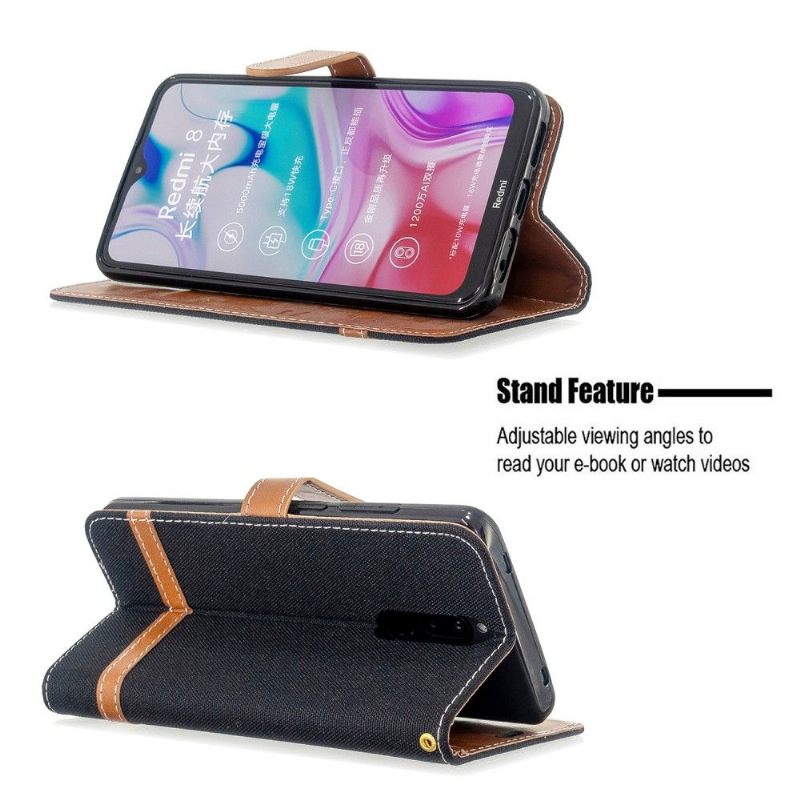 Flip Case voor Xiaomi Redmi Note 8 Stoffen Hoes Voor Kaarthouder
