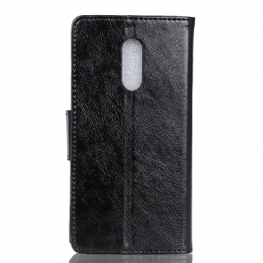 Folio-hoesje voor Xiaomi Redmi Note 8 Anti-fall Retro Leereffect