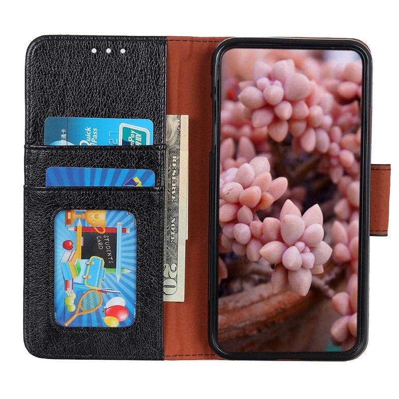 Folio-hoesje voor Xiaomi Redmi Note 8 Anti-fall Retro Leereffect