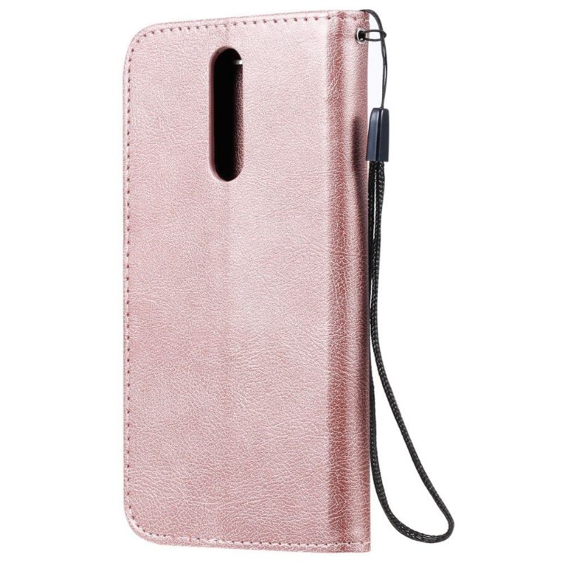 Folio-hoesje voor Xiaomi Redmi Note 8 Sylvette Kunstleer Met Band