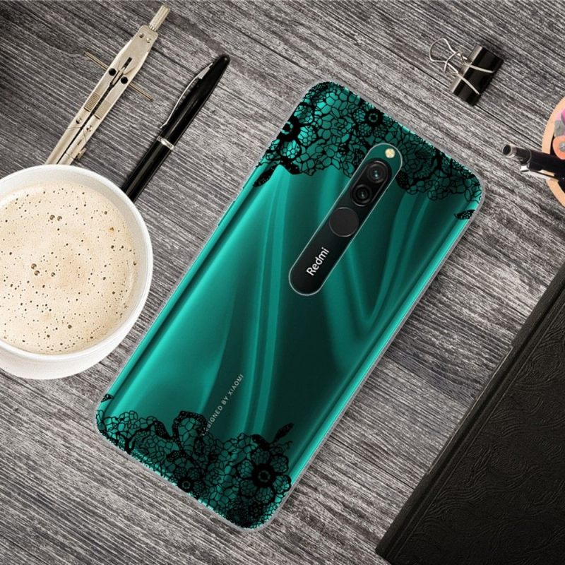 Telefoonhoesje voor Xiaomi Redmi Note 8 Bloemenkant