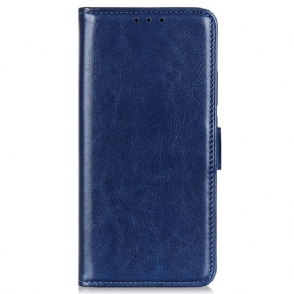 Leren Hoesje voor Moto G73 5G Bevroren Finesse